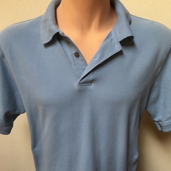 LL Bean Blue Polo Shirt Men’s M - Picture 3 of 7